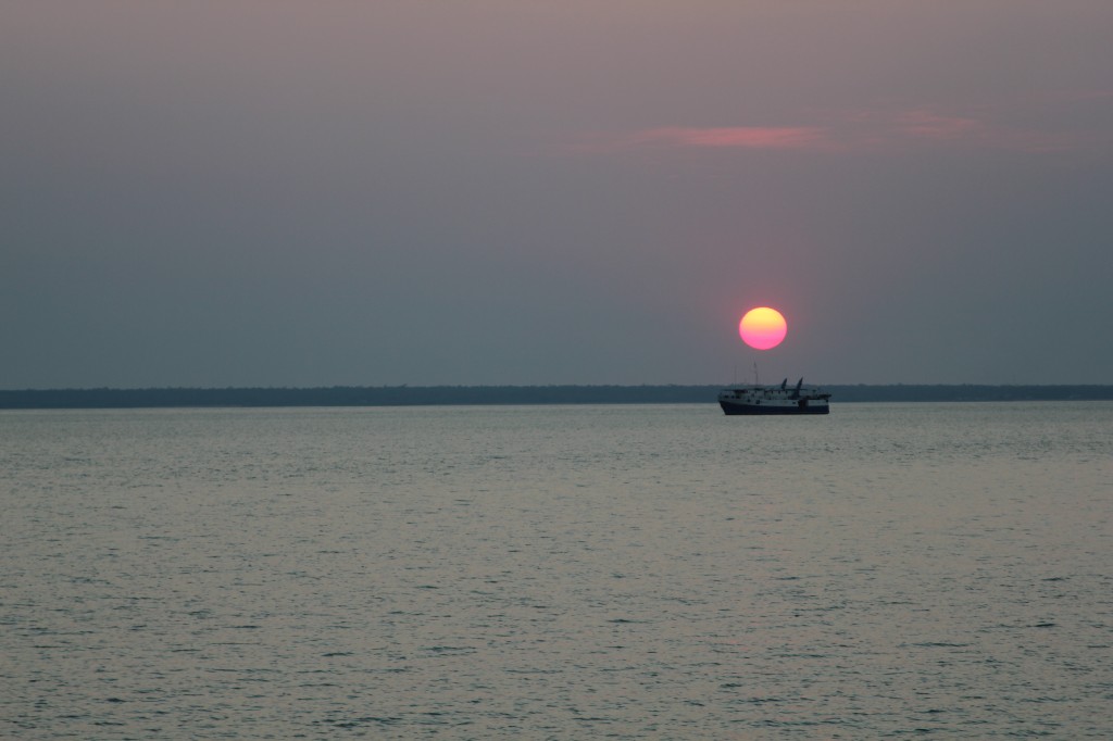 Zonsondergang in Darwin.