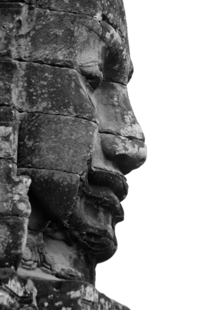 Een van de gezichten van de Bayon